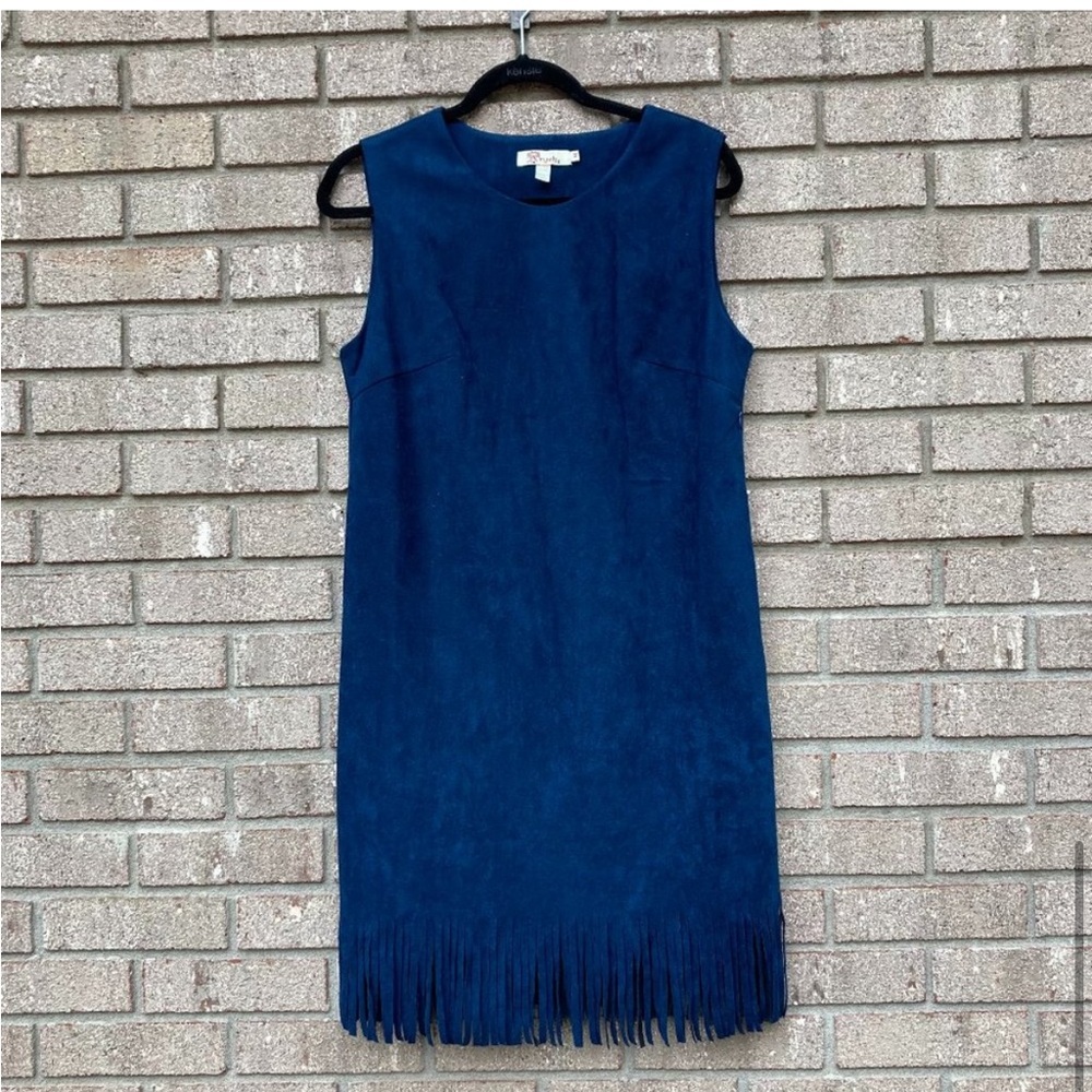 ARYEH Suede Sleeveless Fringe Dress